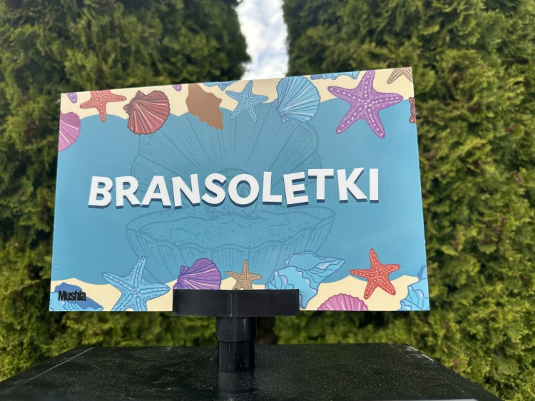 Cały stojak na bransoletki z muszelkami