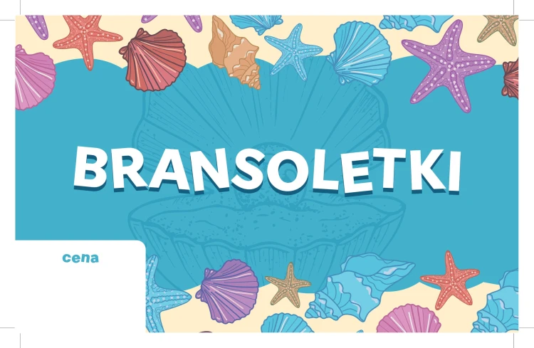 Cały stojak na bransoletki z muszelkami