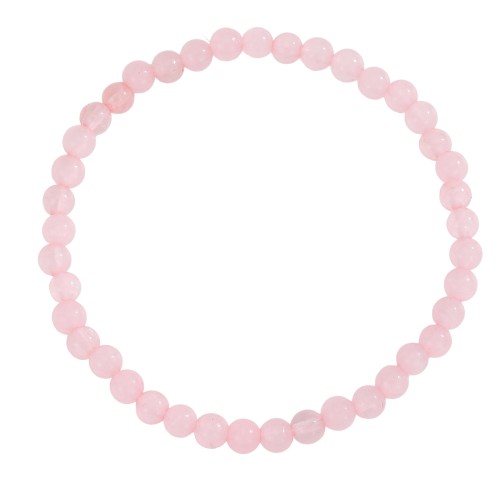 Bransoletka – Kwarc Różowy 4 mm