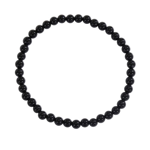 Bransoletka – Czarny Turmalin 4 mm
