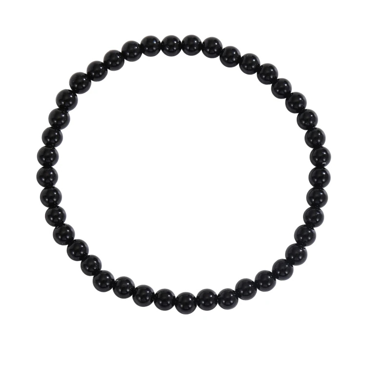 Bransoletka – Czarny Turmalin 4 mm
