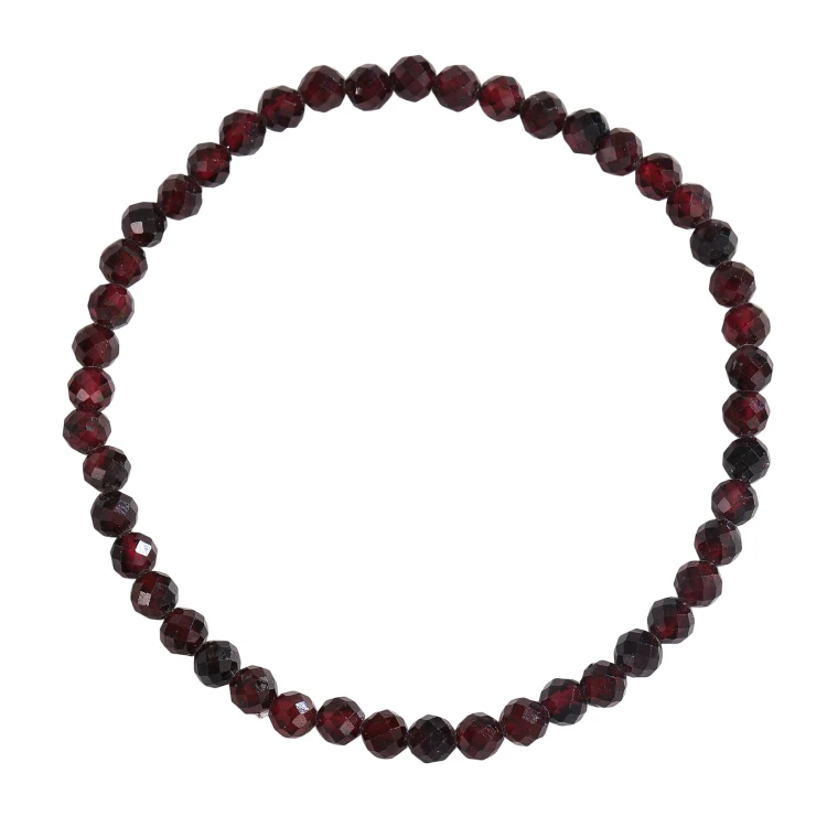 Bransoletka – Granat Fasetowany 5 mm