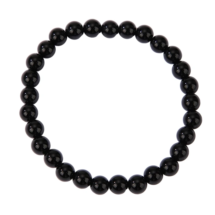 Bransoletka – Czarny Turmalin 6 mm