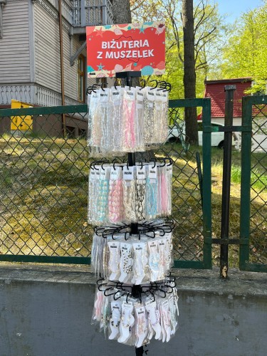 Cały stojak - naszyjniki i bransoletki na nogę
